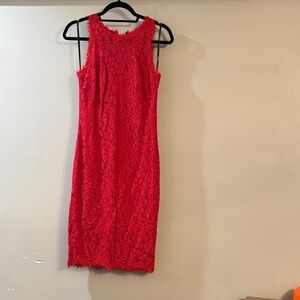 NWT Tadashi show Elegant Red  COCKTAIL DRESS Lace Dress